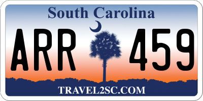 SC license plate ARR459
