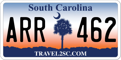 SC license plate ARR462