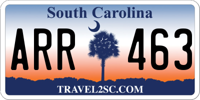 SC license plate ARR463