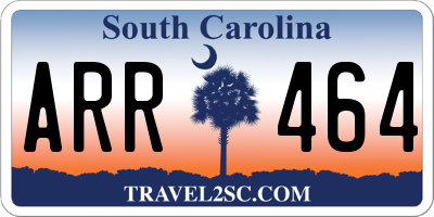SC license plate ARR464