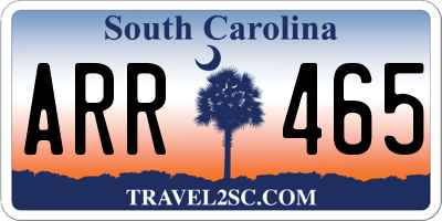 SC license plate ARR465