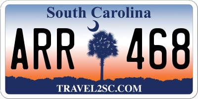 SC license plate ARR468
