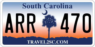 SC license plate ARR470