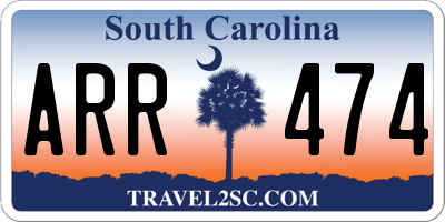 SC license plate ARR474