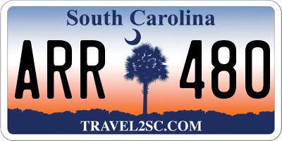 SC license plate ARR480
