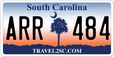 SC license plate ARR484
