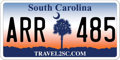 SC license plate ARR485