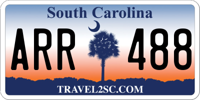 SC license plate ARR488