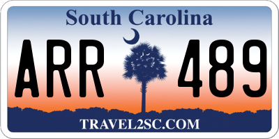 SC license plate ARR489