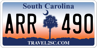 SC license plate ARR490