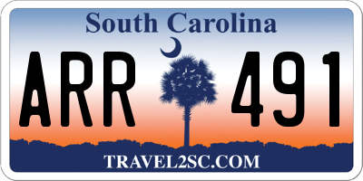 SC license plate ARR491