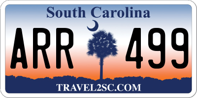 SC license plate ARR499