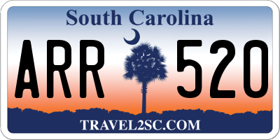 SC license plate ARR520