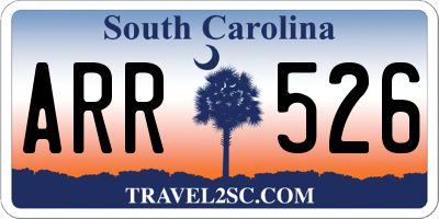 SC license plate ARR526