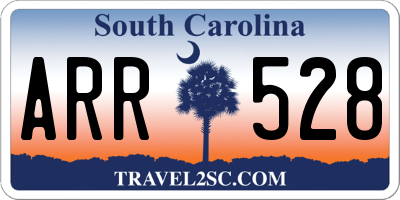 SC license plate ARR528