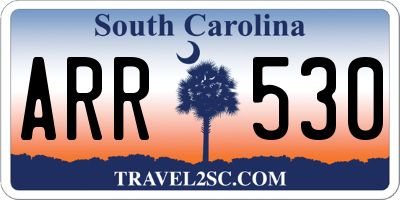 SC license plate ARR530