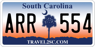 SC license plate ARR554
