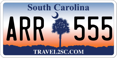SC license plate ARR555