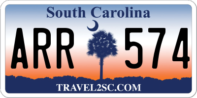SC license plate ARR574