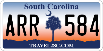 SC license plate ARR584