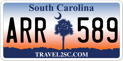 SC license plate ARR589