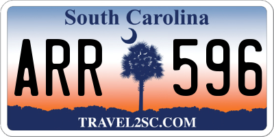 SC license plate ARR596