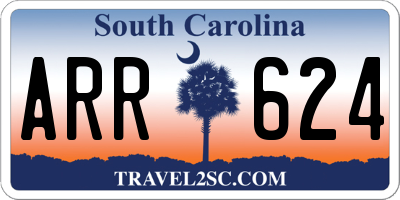 SC license plate ARR624