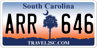 SC license plate ARR646