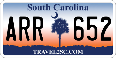 SC license plate ARR652
