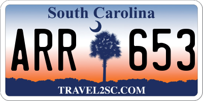 SC license plate ARR653