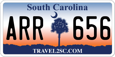 SC license plate ARR656