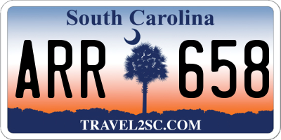 SC license plate ARR658