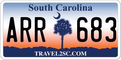 SC license plate ARR683