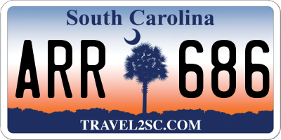 SC license plate ARR686