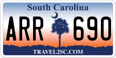 SC license plate ARR690