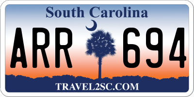 SC license plate ARR694