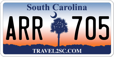 SC license plate ARR705