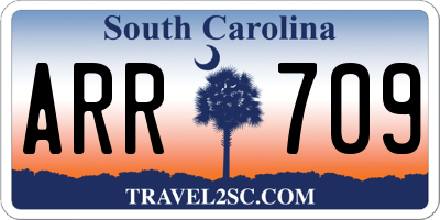 SC license plate ARR709