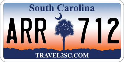 SC license plate ARR712