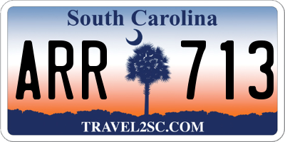 SC license plate ARR713