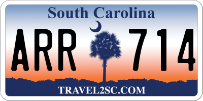 SC license plate ARR714