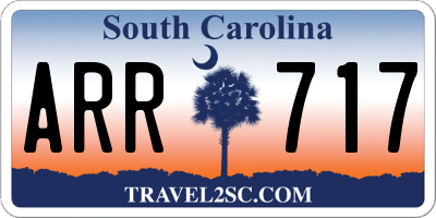 SC license plate ARR717