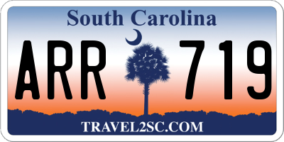 SC license plate ARR719