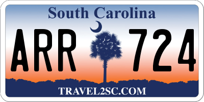SC license plate ARR724