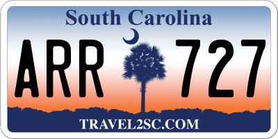 SC license plate ARR727