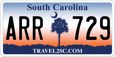 SC license plate ARR729