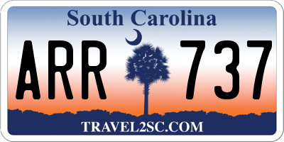 SC license plate ARR737