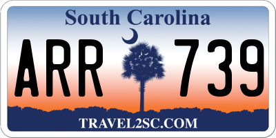 SC license plate ARR739