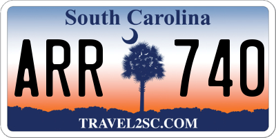 SC license plate ARR740