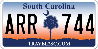 SC license plate ARR744